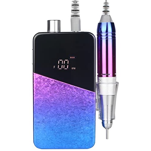 Electric Nail Drill Machine,Lumcrissy Professional Colorful Rechargeable 3500...