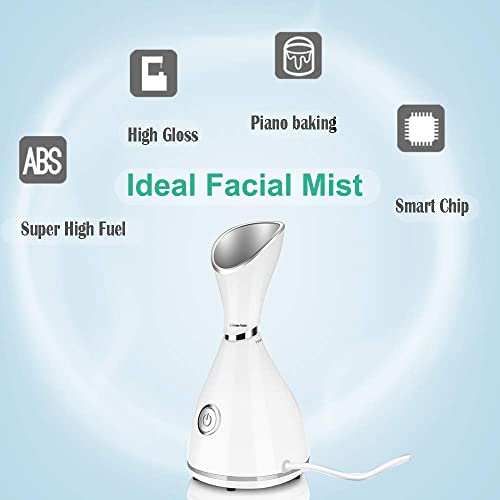 Facial Steamers,Lumcrissy Nano Ionic Face Steamer for Home Facial Warm Mist H...