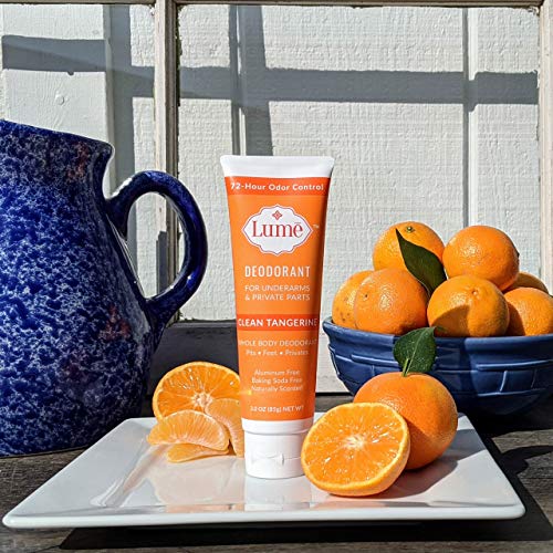 Lume Natural Deodorant - Underarms and Private Parts - Aluminum Free, Baking ...