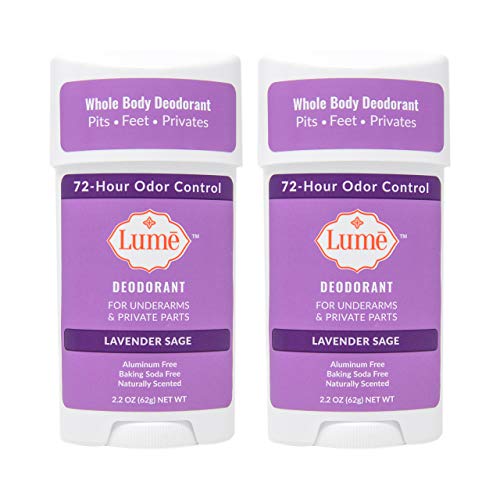 Lume Natural Deodorant - Underarms and Private Parts - Aluminum Free, Baking ...