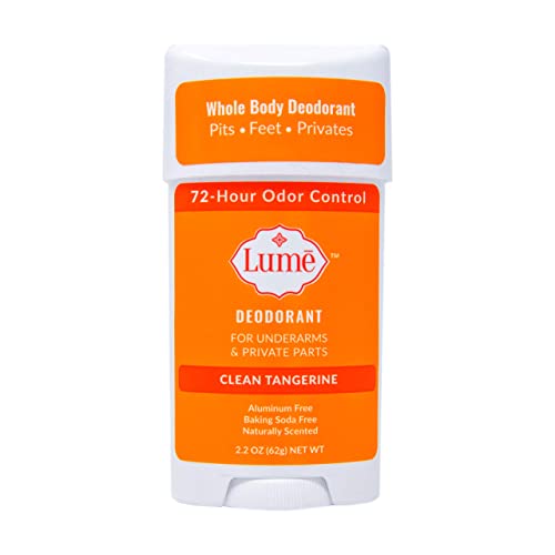 Lume Natural Deodorant - Underarms and Private Parts - Aluminum-Free, Baking ...