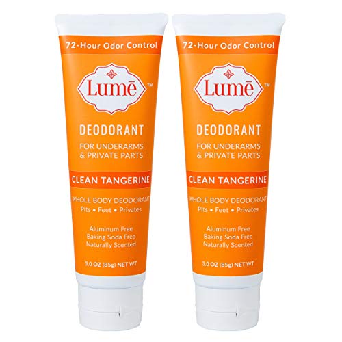 Lume Natural Deodorant - Underarms and Private Parts - Aluminum Free, Baking ...