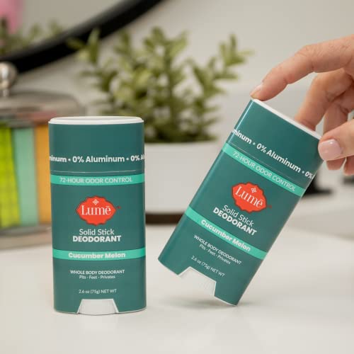 Lume Natural Solid Deodorant Stick - Whole Body Deodorant - Aluminum-Free, Ba...