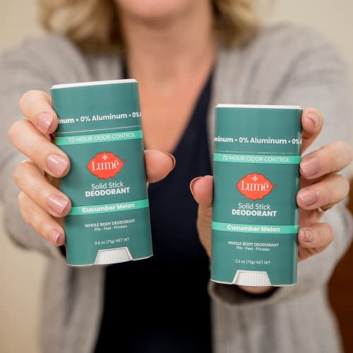 Lume Natural Solid Deodorant Stick - Whole Body Deodorant - Aluminum-Free, Ba...