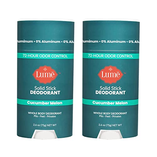 Lume Natural Solid Deodorant Stick - Whole Body Deodorant - Aluminum-Free, Ba...
