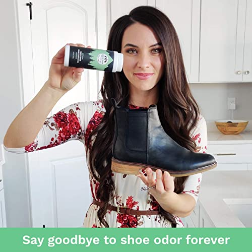 Natural Foot Powder Deodorizer & Shoe Odor Eliminator - Talc Free Foot Deodor...
