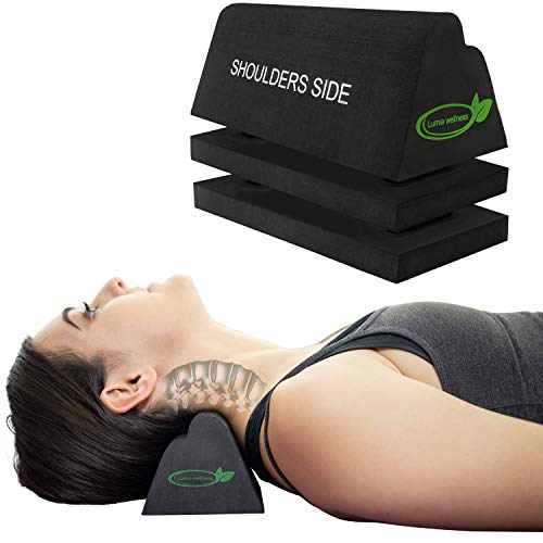 Lumia Wellness Cervical Orthotic Traction Block | Firm | Spinal & Neck Alignm...