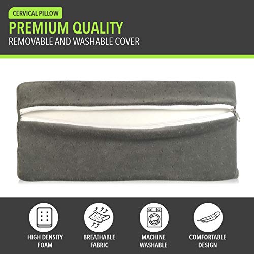 Lumia Wellness Cervical Traction Wedge Pillow - Neck and Shoulder Relaxer - G...