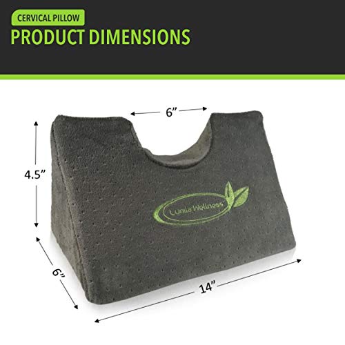 Lumia Wellness Cervical Traction Wedge Pillow - Neck and Shoulder Relaxer - G...
