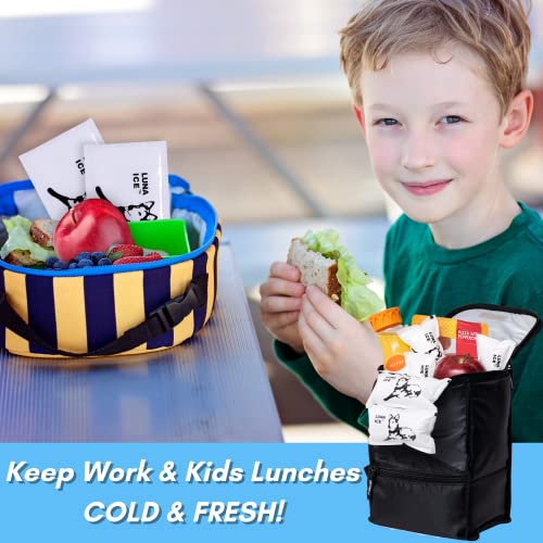 Luna Ice 120 Pack -Dry Ice-Dry ice for Shipping Frozen Food-Bulk Ice Packs-Hi...