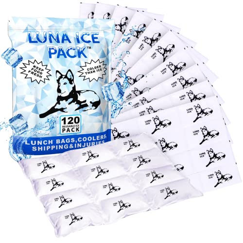 Luna Ice 120 Pack -Dry Ice-Dry ice for Shipping Frozen Food-Bulk Ice Packs-Hi...