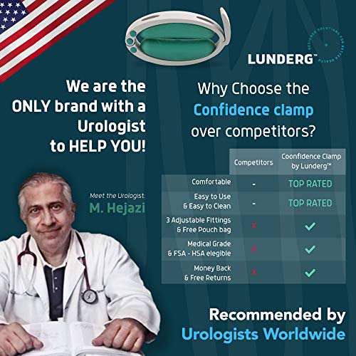 Confidence Clamp by Lunderg - Comfortable Urinary Incontinence Clamp with 3 A...