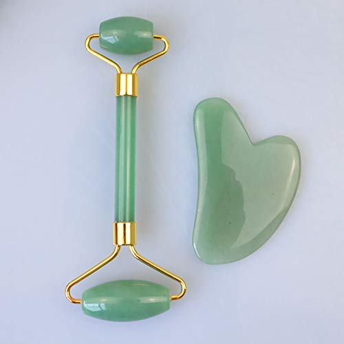 Luoyuxia Gua Sha Massage Tool Facial Rose Quartz Gua Sha StoneJade Roller Bea...