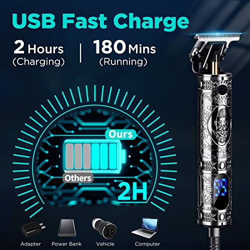 LURNOFY Hair Clippers for Men, Professional Hair Beard Trimmer, Cordless Zero...