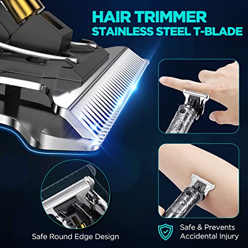 LURNOFY Hair Clippers for Men, Professional Hair Beard Trimmer, Cordless Zero...