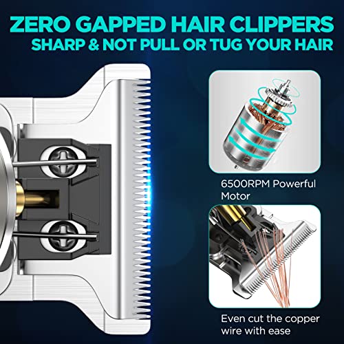 LURNOFY Hair Clippers for Men, Professional Hair Beard Trimmer, Cordless Zero...