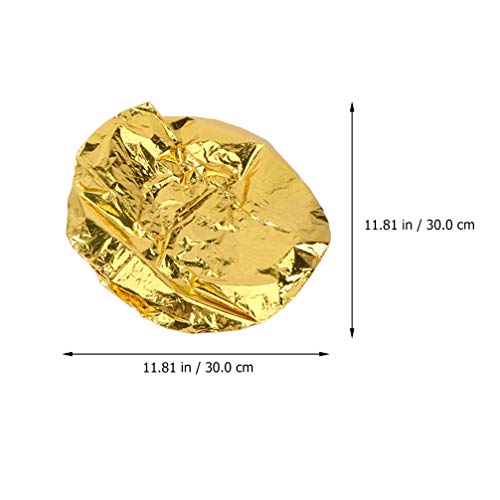 Lurrose 12pcs Aluminum Foil Deep Conditioning Caps Reusable Waterproof Hair C...