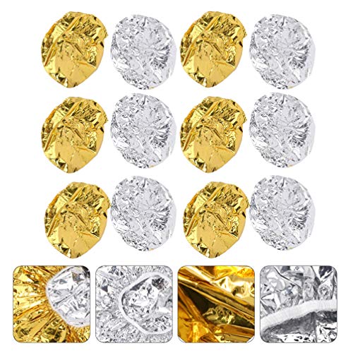Lurrose 12pcs Aluminum Foil Deep Conditioning Caps Reusable Waterproof Hair C...