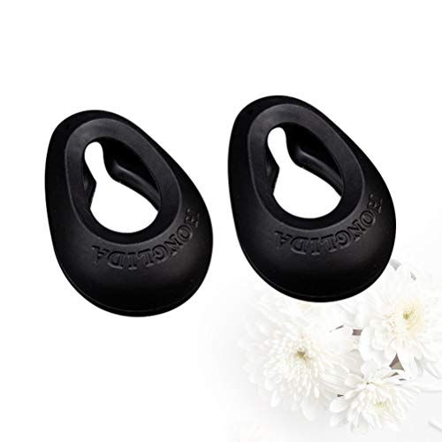 Lurrose 2 Pairs Silicone Hair Dye Ear Cover Waterproof Ear Protector Caps Hai...