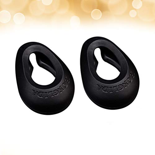Lurrose 2 Pairs Silicone Hair Dye Ear Cover Waterproof Ear Protector Caps Hai...