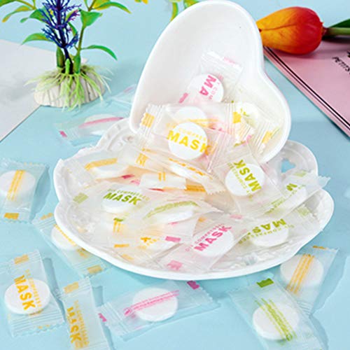 Lurrose 50pcs Ultrathin Silk Compressed Facial Masks Paper Natural Skin Care ...