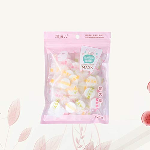 Lurrose 50pcs Ultrathin Silk Compressed Facial Masks Paper Natural Skin Care ...