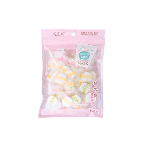 Lurrose 50pcs Ultrathin Silk Compressed Facial Masks Paper Natural Skin Care ...