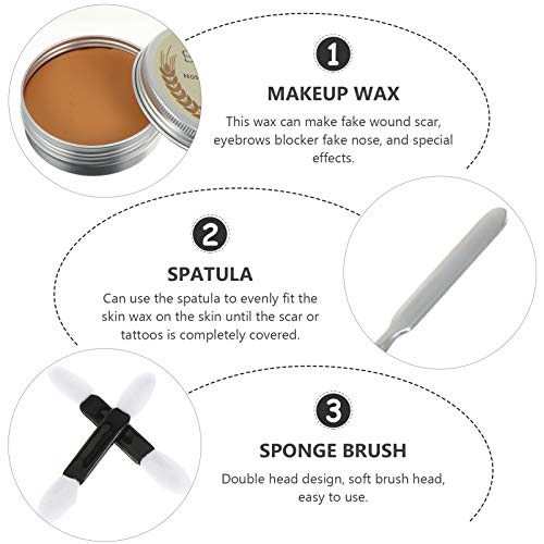 Lurrose 55pcs Role Play Party Stage Special Effects Wound Scar Wax Fake Blood...