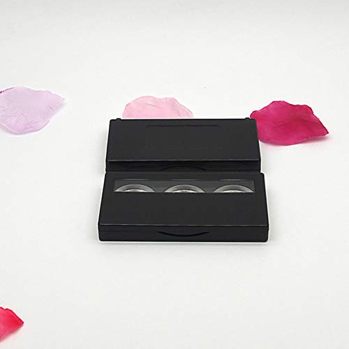 Lurrose Empty Magnetic Eyeshadow Palette 3 Colors Empty Eyeshadow Case Box Em...