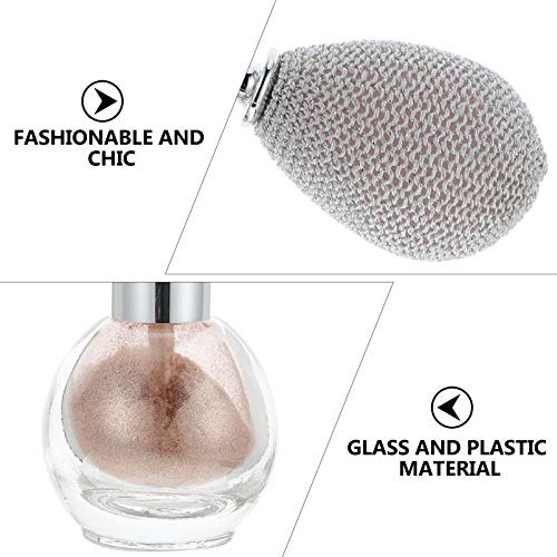 Lurrose Glitter Powder Spray Women Makeup Body Hair Highlighter Sprayer Spark...