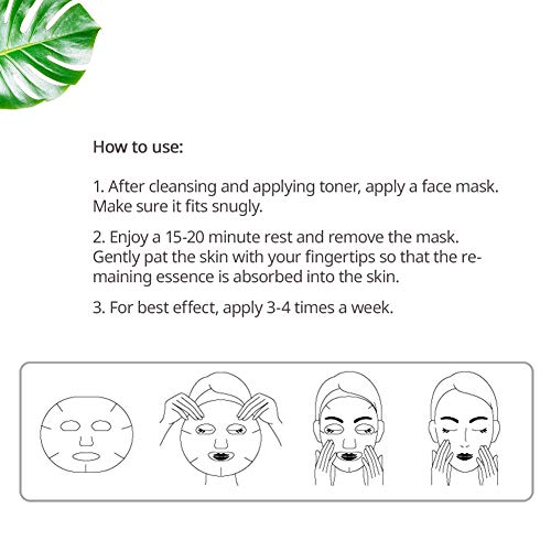 Lus ALOE Essence Facial Mask Sheets 10ea - Korea Skin Care Hydrating Moisturi...