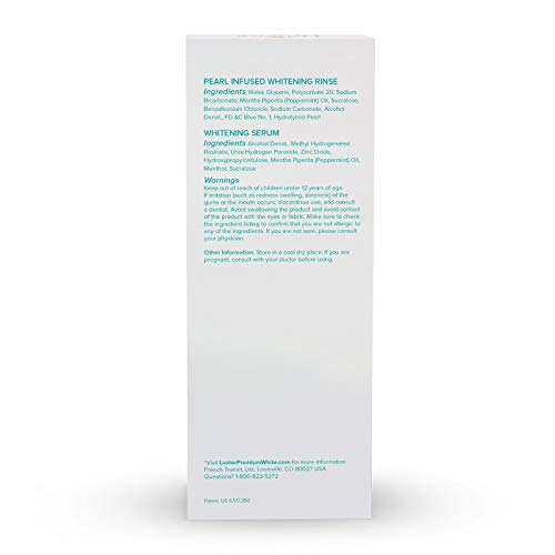 Luster Premium White 2-Minute Pearl Infused Teeth Whitening Kit, Fast Teeth W...