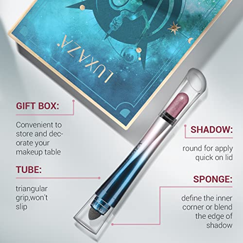 LUXAZA 24H Longwear Cream Eyeshadow Stick,3 PCS Purple Pink Eyeshadow Pencil ...