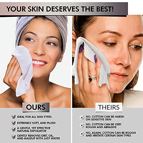 Microfiber Face Cloth Washcloth for Body - Ultra Soft Makeup Remover Cloth - ...