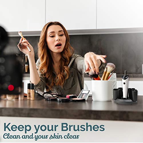 Luxe Makeup Brush Cleaner - 5oz Brush Cleaning Solution Included - USB Chargi...