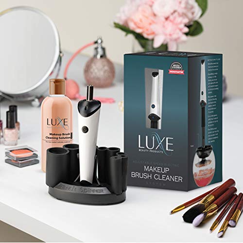 Luxe Makeup Brush Cleaner - 5oz Brush Cleaning Solution Included - USB Chargi...