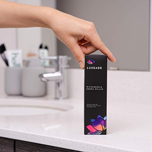 Luxeade Derma Roller 0.25 mm Microneedle Roller for Face Body Beard Hair Grow...