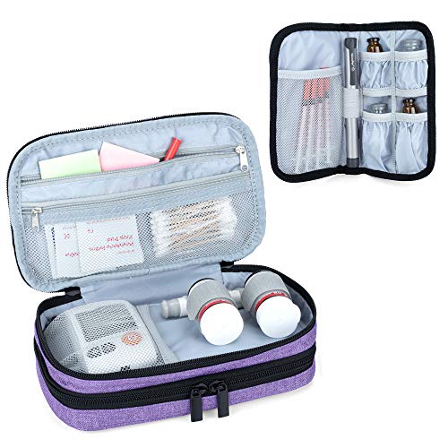 Luxja Insulin Travel Case, Double Layer Insulin Bag for Insulin Pens, Glucose...