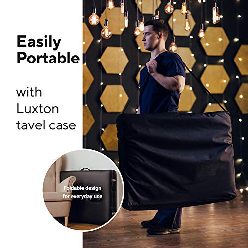 Luxton Home Premium Memory Foam Massage Table - Easy Set Up - Foldable & Port...