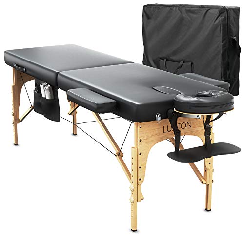 Luxton Home Premium Memory Foam Massage Table - Easy Set Up - Foldable & Port...