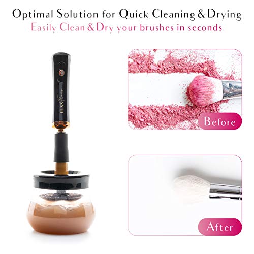 Electric Makeup Brush Cleaner and Dryer Machine - Quick Makeup Brush Washer a...