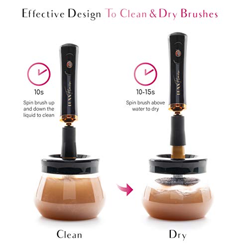 Electric Makeup Brush Cleaner and Dryer Machine - Quick Makeup Brush Washer a...