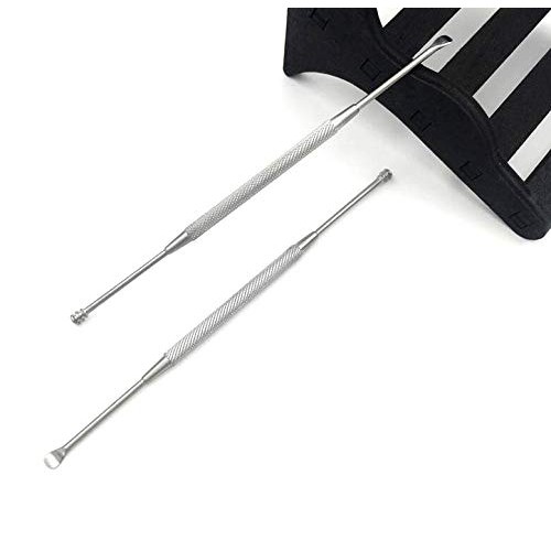 Luxxii 3 Pack - Stainless Steel Ear Spoon Portable Double-Ended Ear Pick Earw...