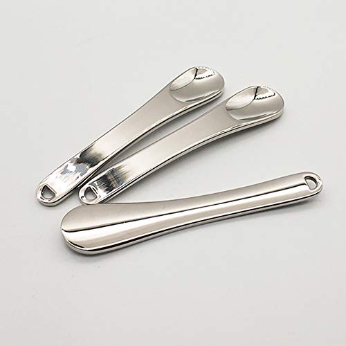 2Pcs Mini Metal Cosmetic Spatulas Facial Cream Mask Spoon Stick Mixing Spatul...