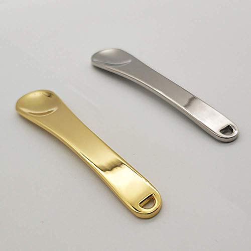 2Pcs Mini Metal Cosmetic Spatulas Facial Cream Mask Spoon Stick Mixing Spatul...