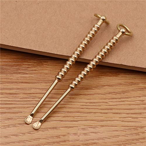4Pcs Ear Pick Ear Curette Cleaner Earwax Removal Cleaning Tools Brass Reusabl...