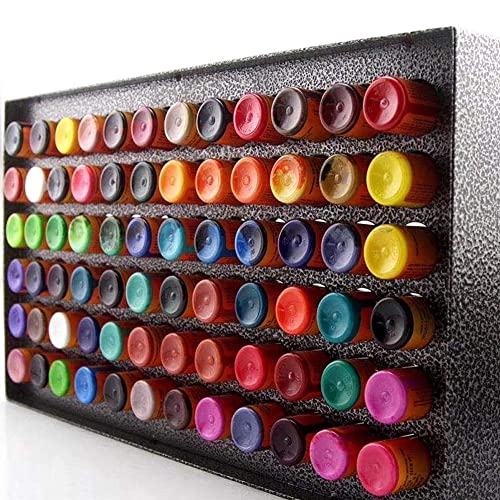 Tattoo Ink Cup Holder for Color Mixing, 78 Holes Ink Iron Tattoo Pigment Rack...