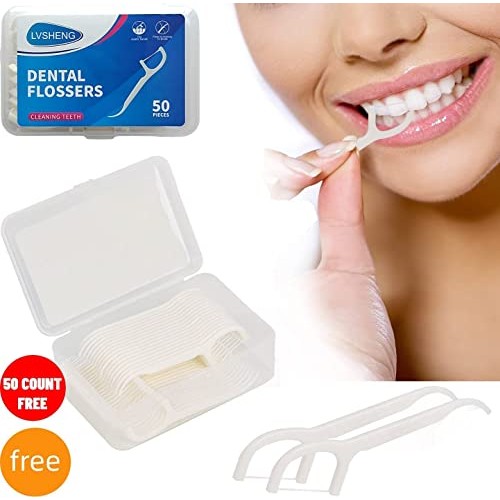 Dental Floss Picks for Teeth,(650 Count) 3-Pack with 1 Gift Portable Case, Fr...