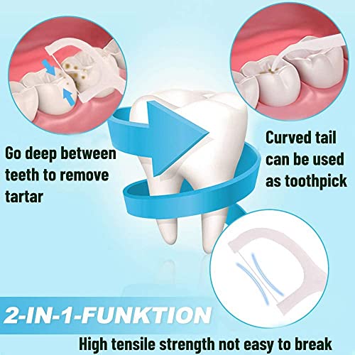 Dental Floss Picks for Teeth,(650 Count) 3-Pack with 1 Gift Portable Case, Fr...