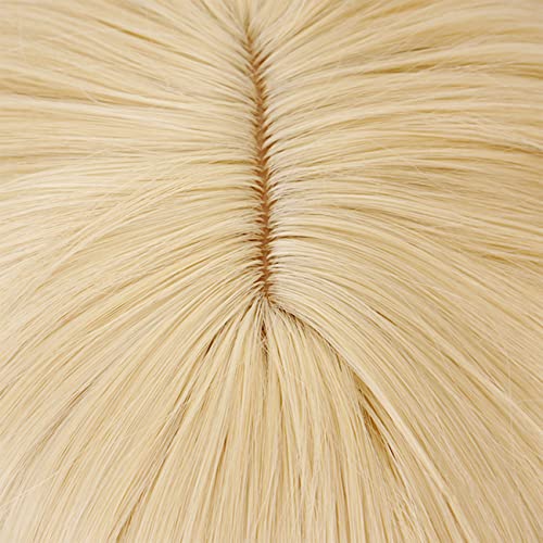 Lwiuentx My Hero Academia Cosplay Himiko Blonde Wig with 2 Detachable Buns Cl...